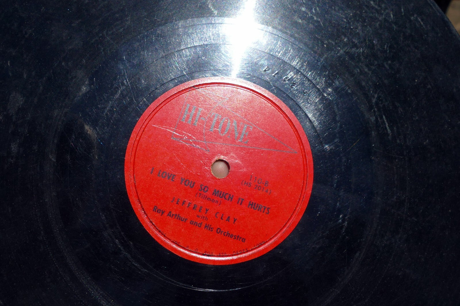 Jeffrey Clay 78rpm Single 10" Hi-Tone Records lade Spain I love you 1949