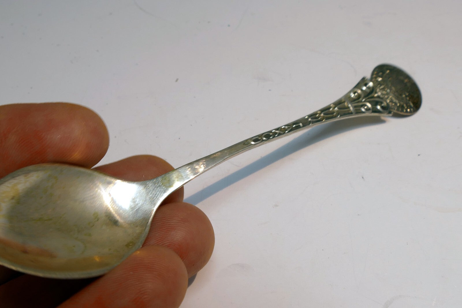 925 Sterling Silver - TAXCO Aztec Calendar Spoon -  Mexico 25 gr.
