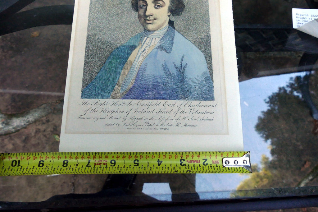 Antique Print - JAMES CAULFIELD-EARL OF CHARLEMONT-HAYNES-HOGARTH - 1782