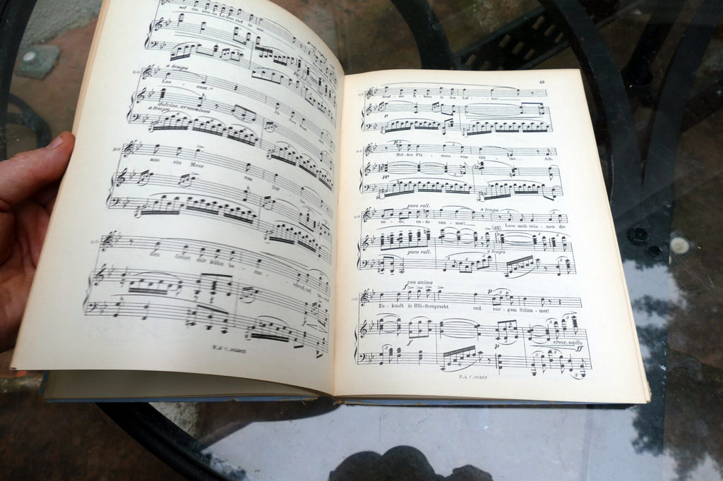 Manon Lescaut musik Puccini sheet music 1893 Italy Turin Ricordi German Leipzip