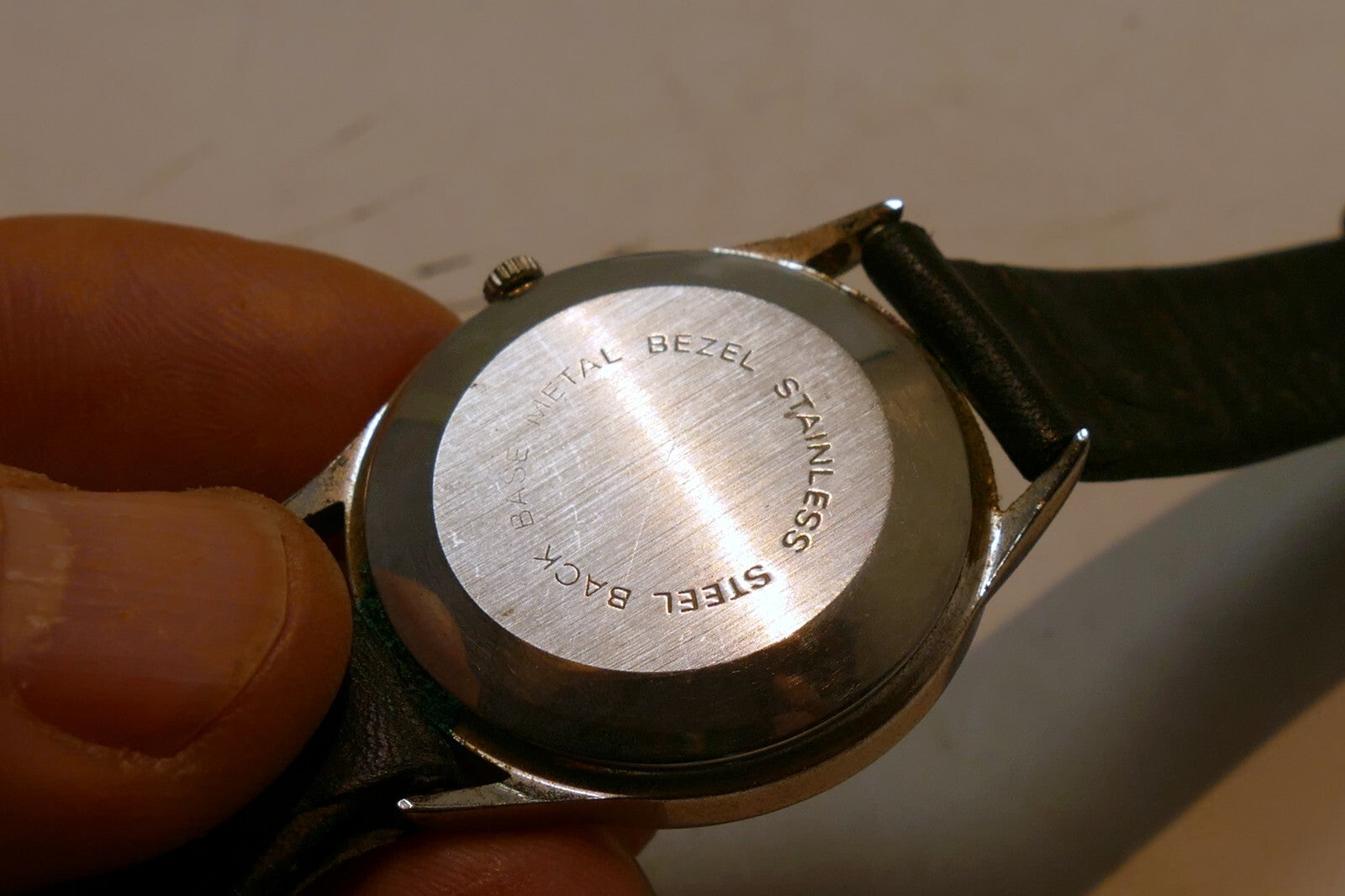 Peugeot watch quartz Stainless base Metal - parts AS IS not working