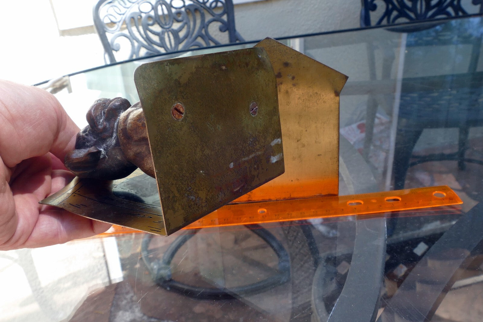 French Bulldog Puppy Dogs Solid Brass Bookends solid metal vintage 4X5"