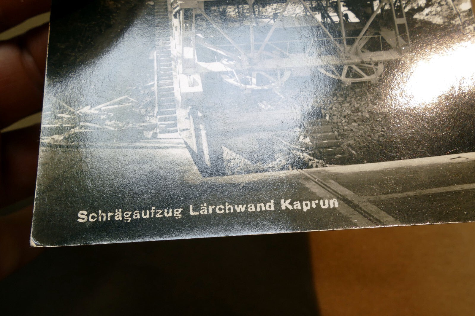 Schragaufzug Larchwand Kaprun Alps Austria postcard 1940's  - unposted