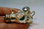 Cast iron Salt & Pepper Shaker Souvenir Of Denver Colorado Rider & Bronco  USA