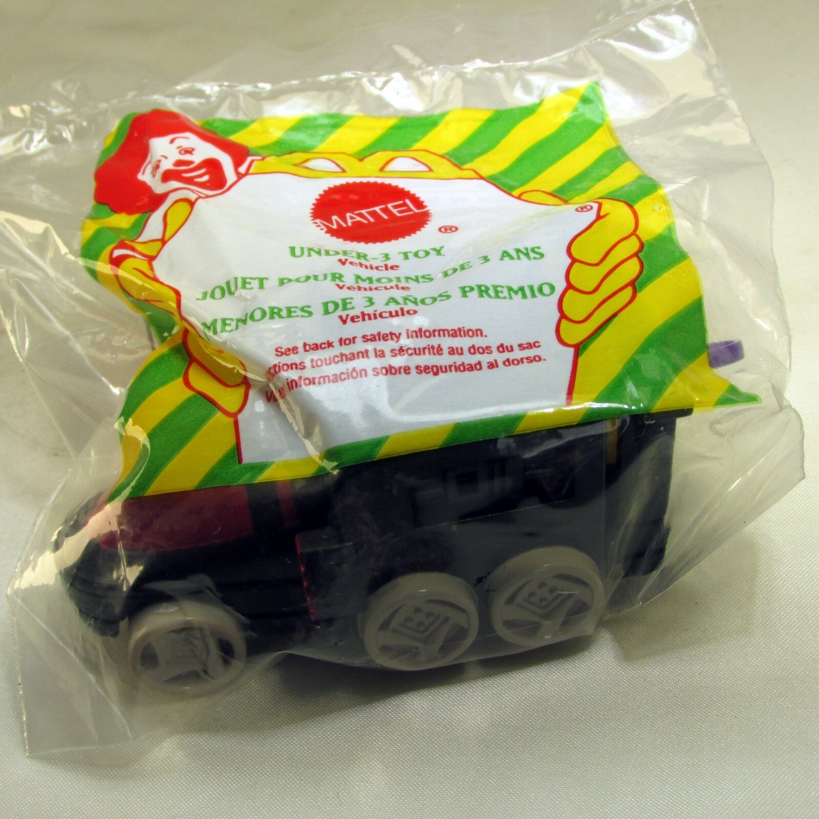 Under-3 Toy  McDonald's Hot Wheels Mattel  1994 vehicle - new