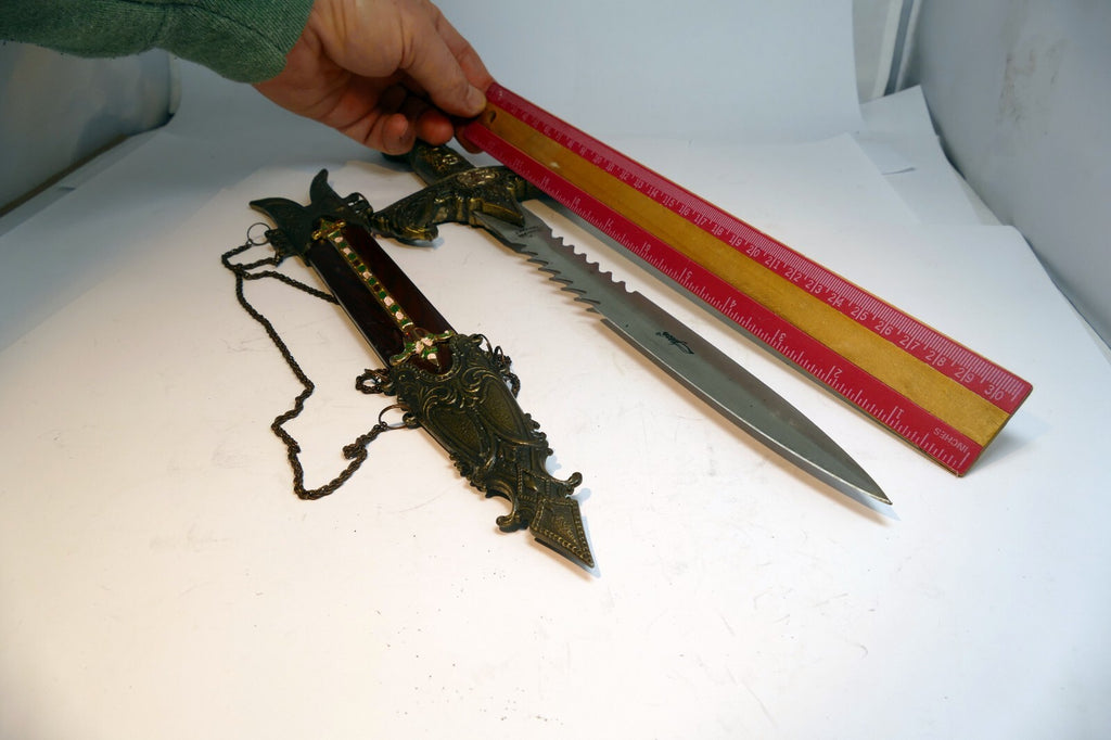 Slash Knife Dagger Made in Germany with sheaf scabbard eagle cross ornate