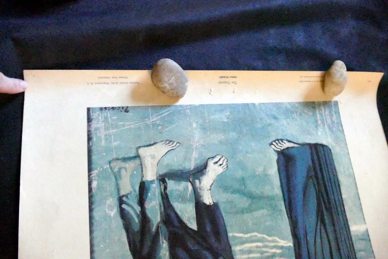 Pablo Picasso 1960 G-613  "The Tragedy" POSTER Shorewood Press SPADEM vintage