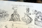 Old WAYS and NEW WAYS No 3 HENRY HEATH CARICATURE PRINT  1840 Victorian