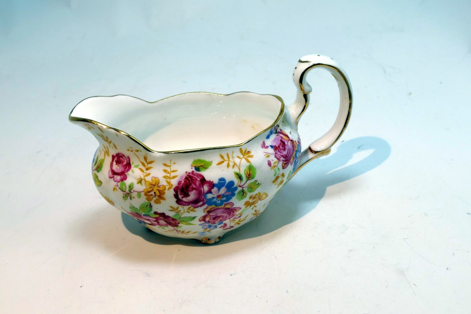 Royal Stafford Creamer pitcher  only ~June Roses~ Bone China made in England