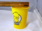 The SIMPSONS Homer WOO-HOO!  plastic water beer cup 4" tall 