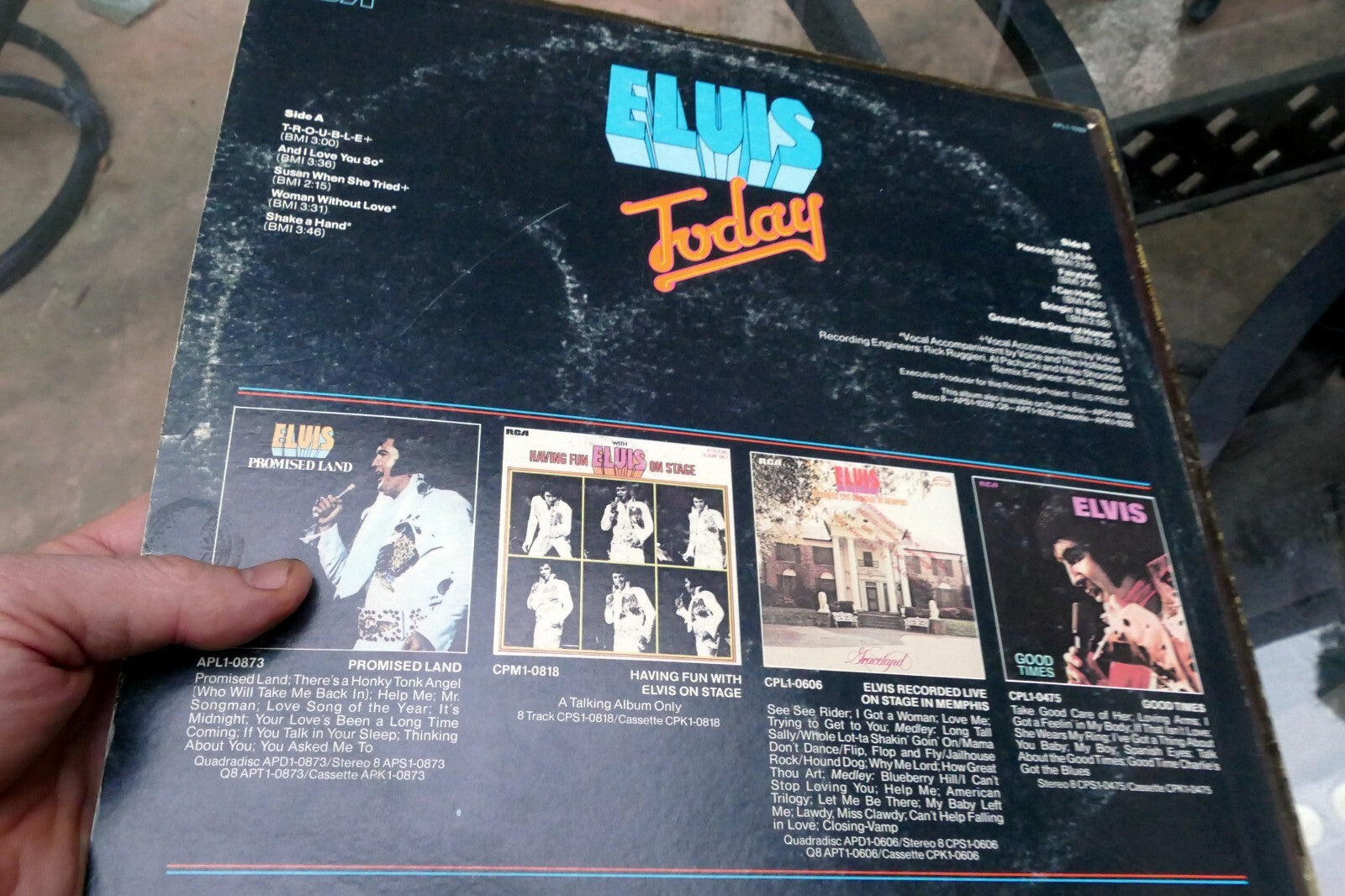 1975 Elvis Presley APL1-1039 Today - ALBUM ART COVER ONLY