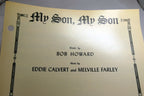 My son, my son bob howard calvert farley 1954 sheet music