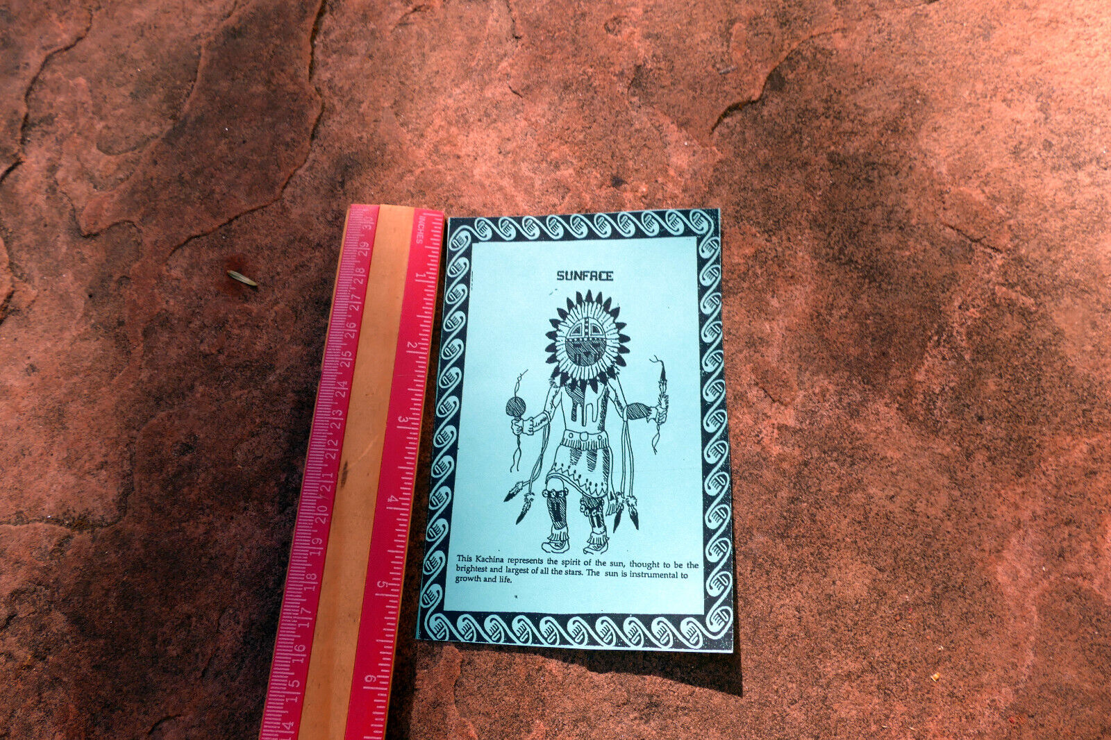 "SUNFACE" Navajo The  Kachina Native American Tribal Brochure