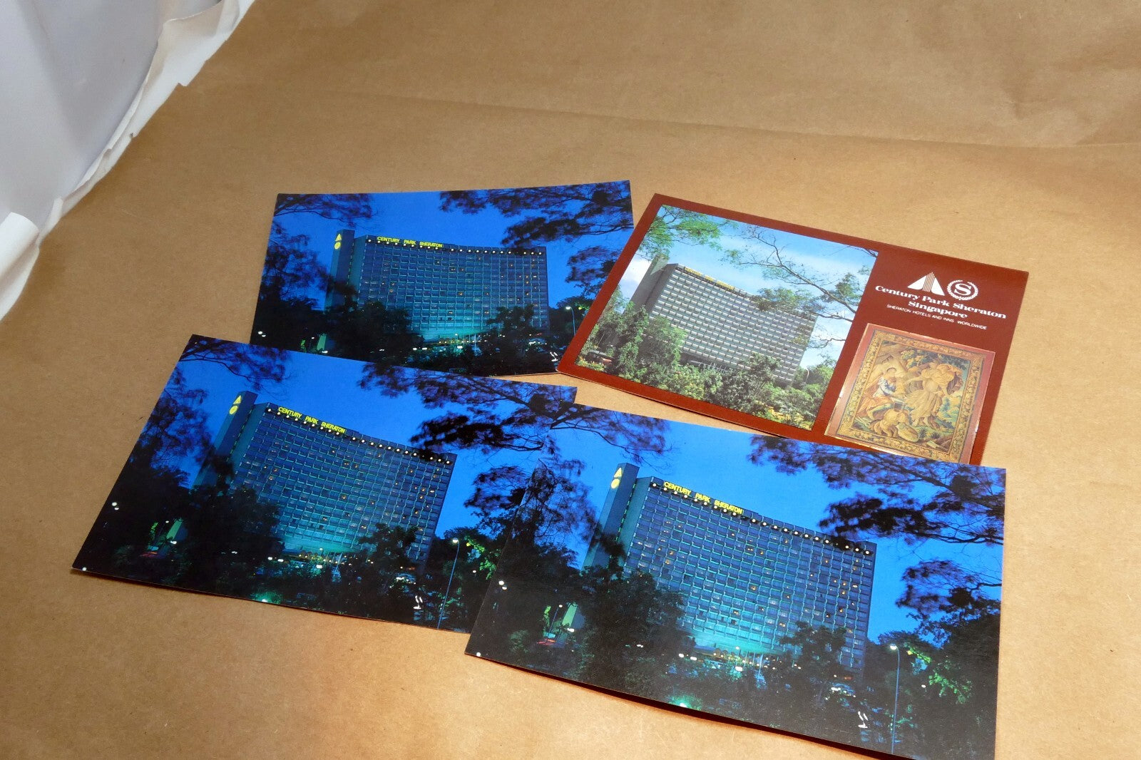 Century Park Sheraton Hotel Singapore  Postcard 1970's  lot of 4 Pack Unposted