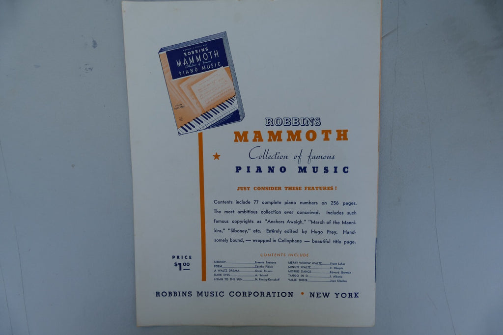 It's Wonderful 1938 by Stuff Smith and Mitchell Parish, Robbins music Co.