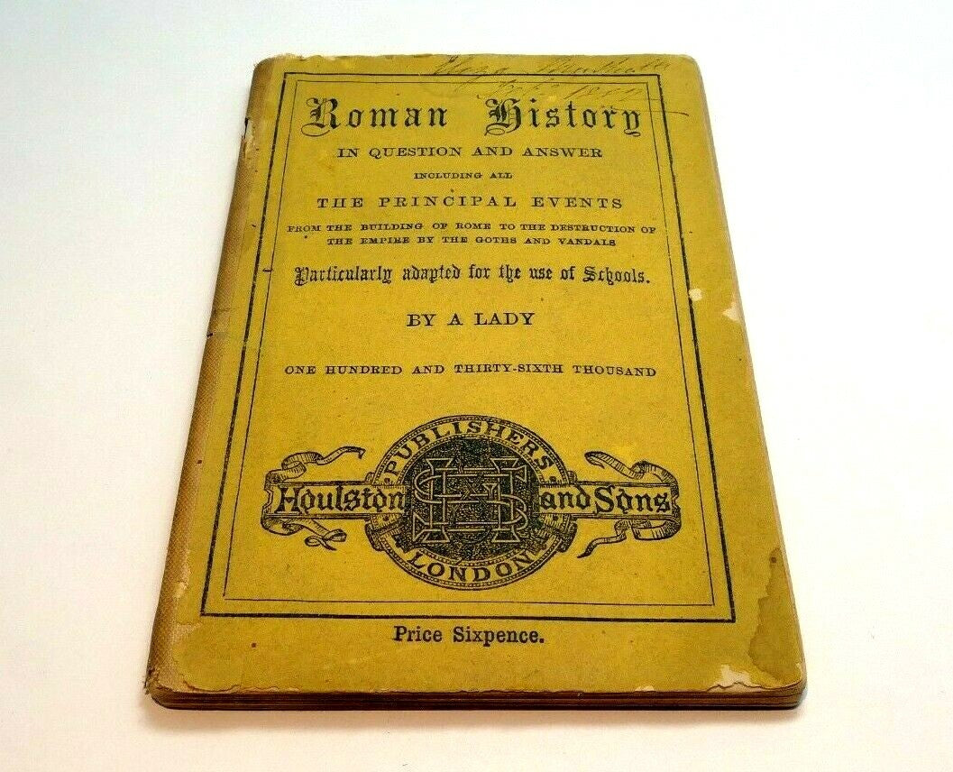 Roman history in question and answer book by lady houston and sons 1880