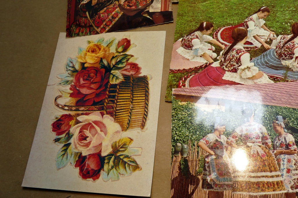 Hungary Magyar Traditional Costume Girls Postcard 1900's  lot of 5 Pack Unposted