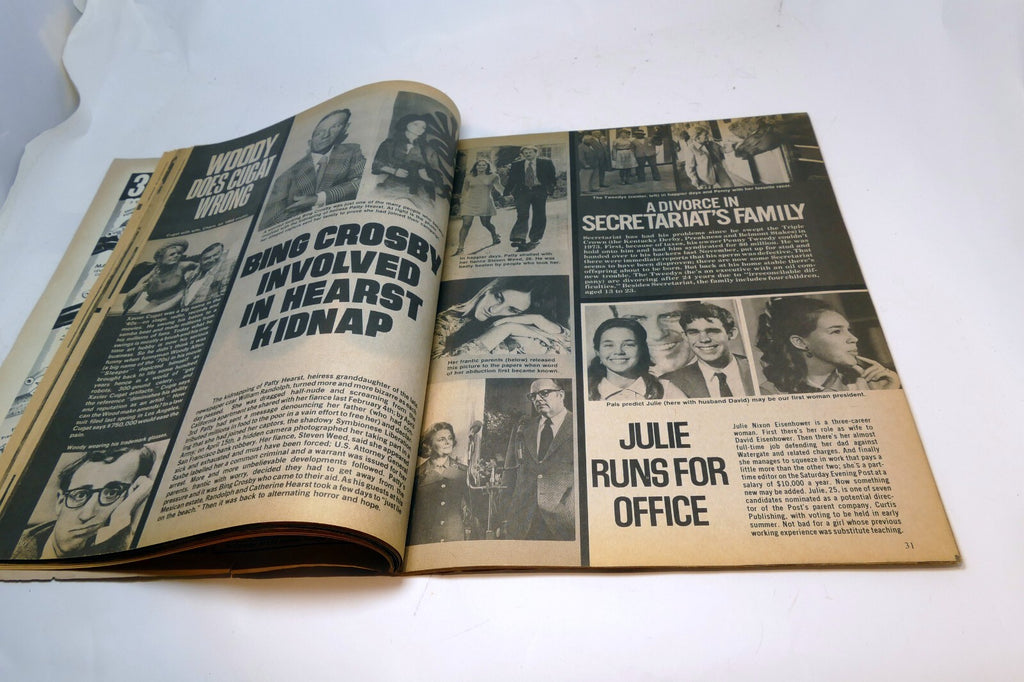 1974 August TV-MOVIES TODAY MAGAZINE ELVIS Hurt, Liz Taylor, Barbara Steals Cher