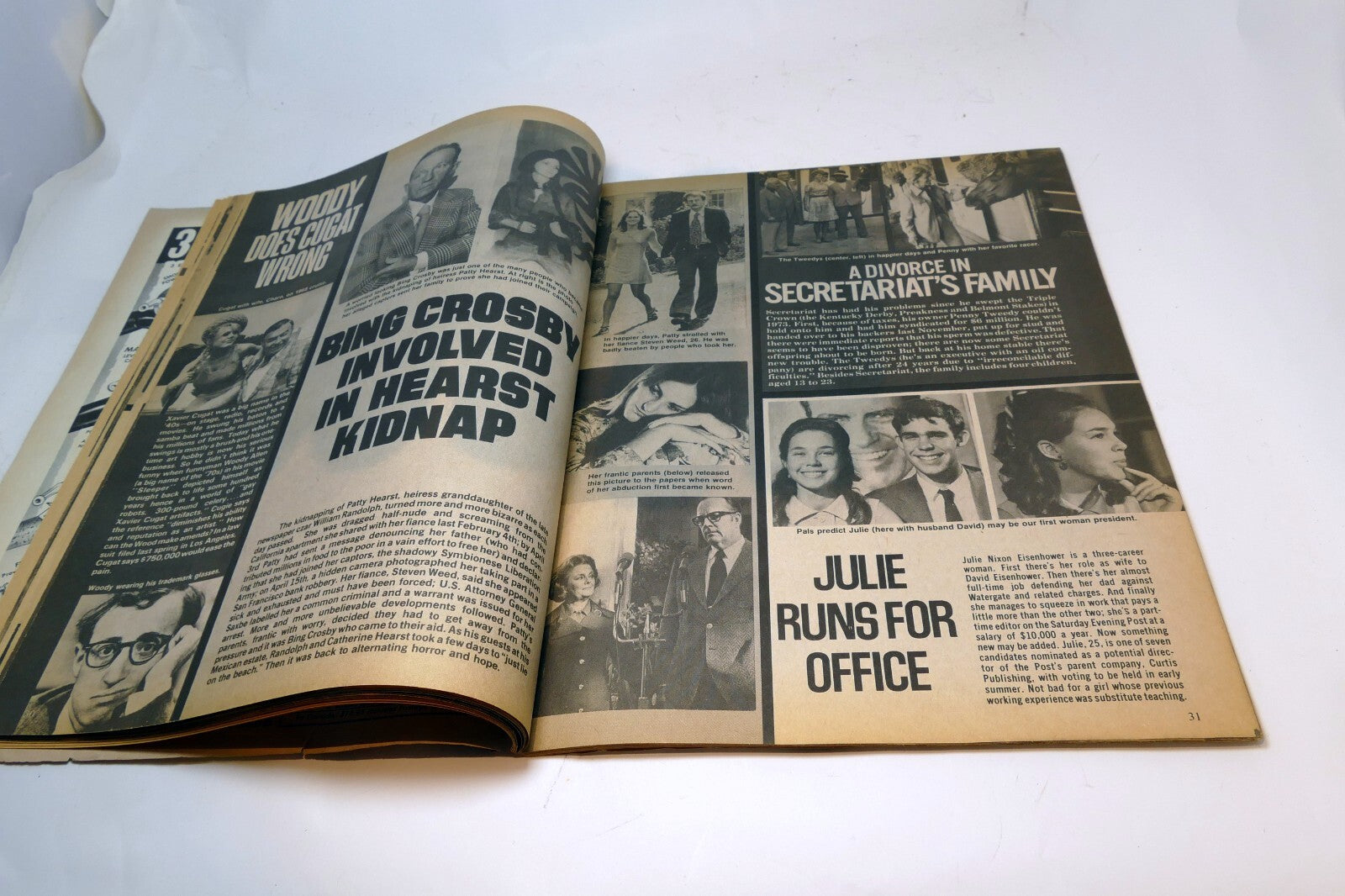 1974 August TV-MOVIES TODAY MAGAZINE ELVIS Hurt, Liz Taylor, Barbara Steals Cher