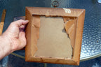 Set of two Rooster On Cloth Wood Framed Turner Co 1970 Home decor picture bird