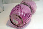 Pink Ribbed Vase Glass 8" high Valentines day 1 800 Flowers