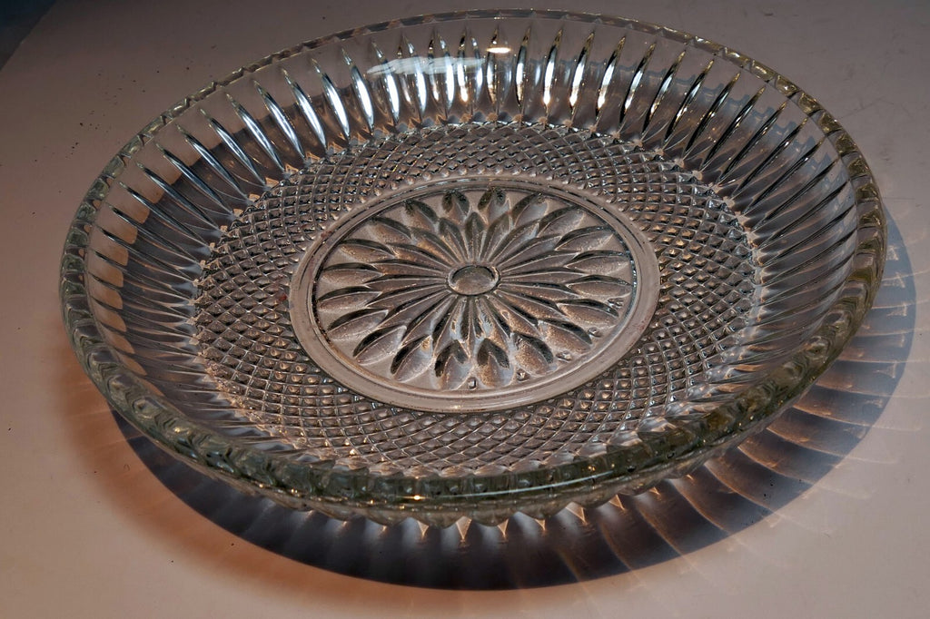 Crystal GRAFTON Desert Cookie Plate (Platter) 6" small