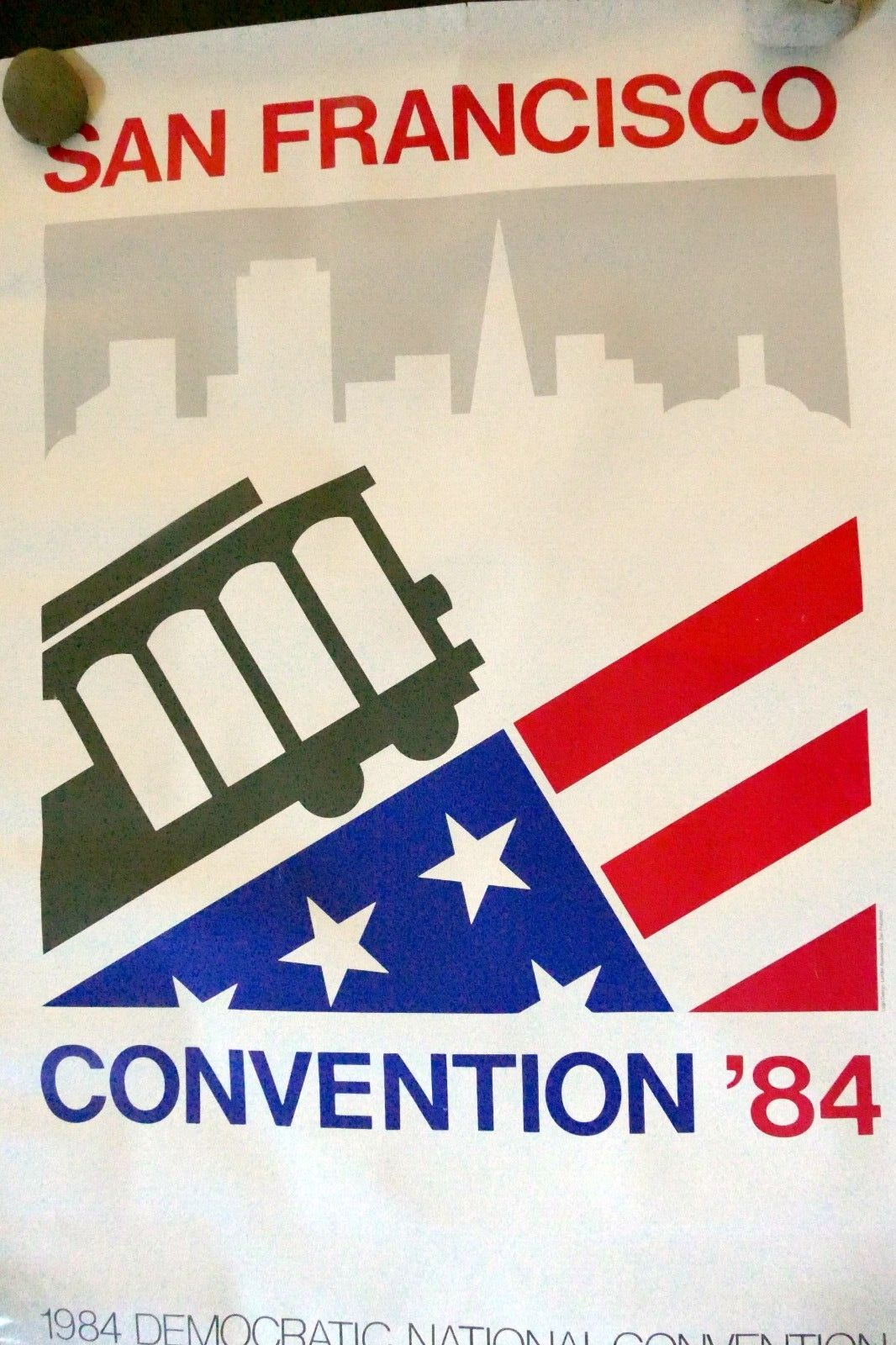 Poster san francisco democratic party national convention moscone 1984