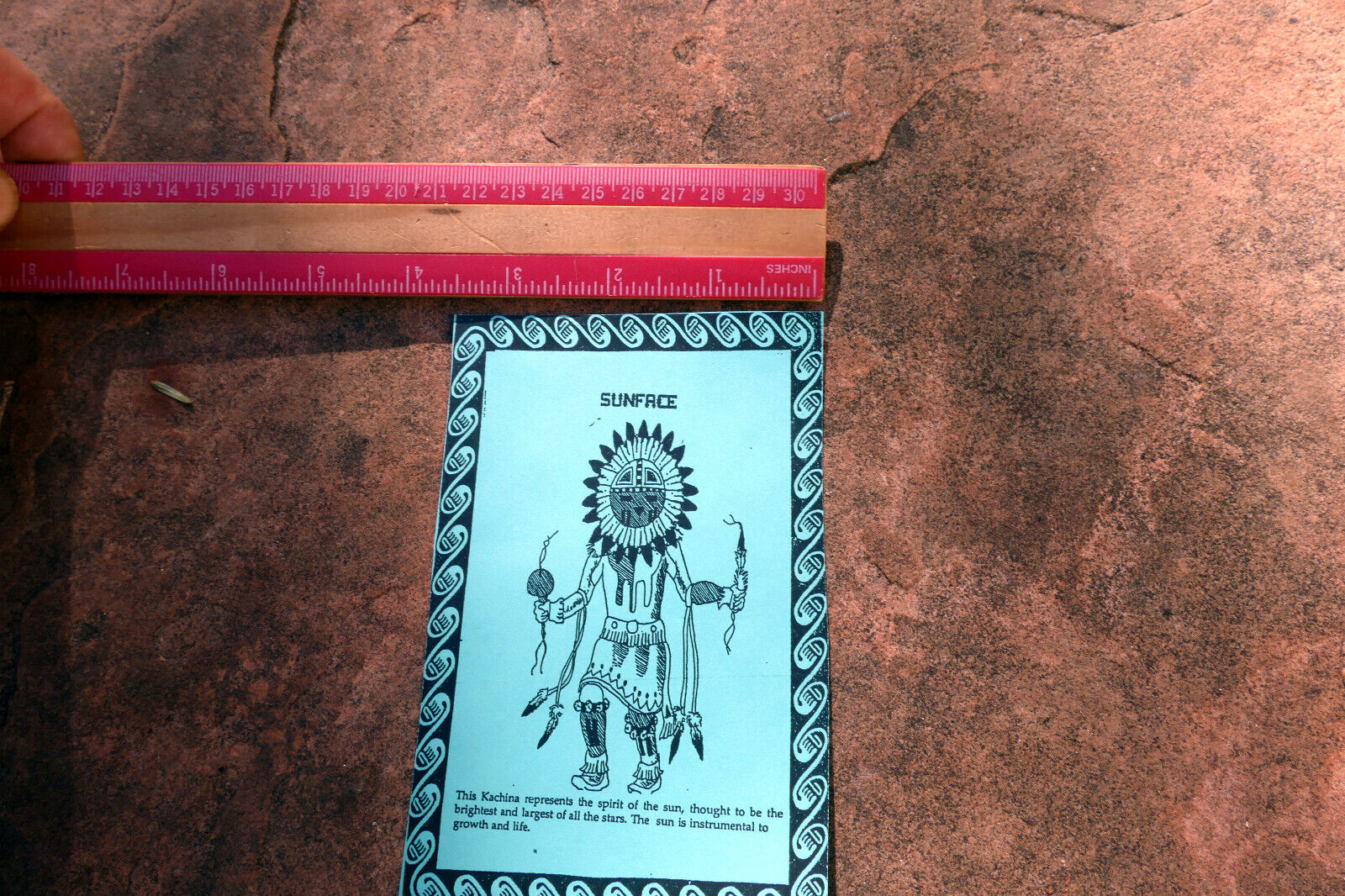 "SUNFACE" Navajo The  Kachina Native American Tribal Brochure