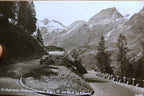 Großglockner hochalpenstraße postcard black & white austria vintage   unposted