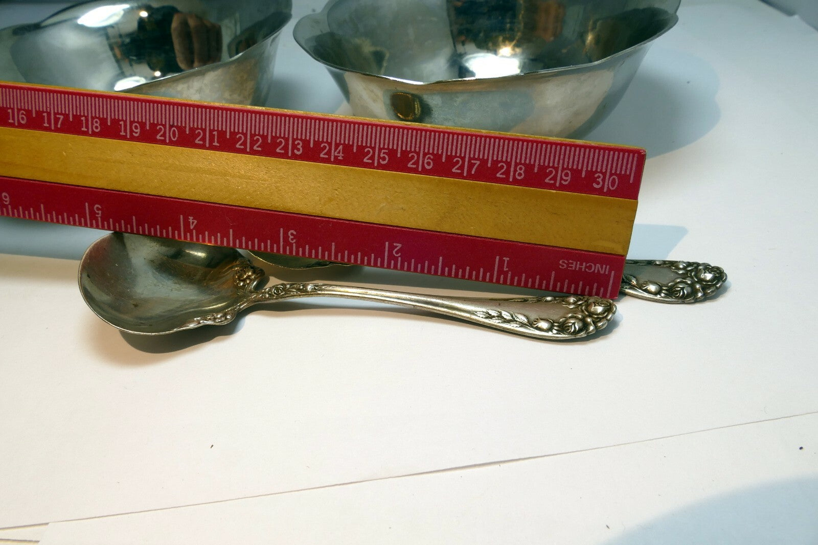 EASTERN STAR Sterling Spoon w/ cereal Bow 1898 (set of two)