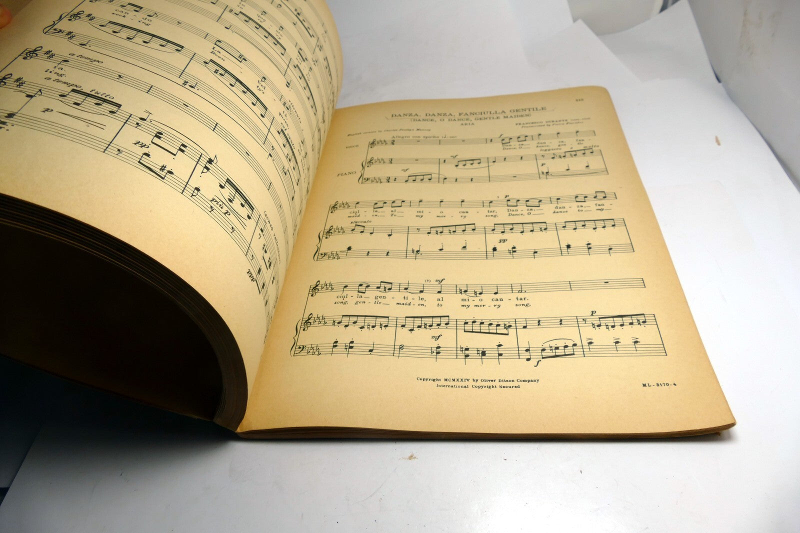 Early Italian Songs & Airs Vol 2 For Low Voice Songbook 1924 Supriani Provenzale