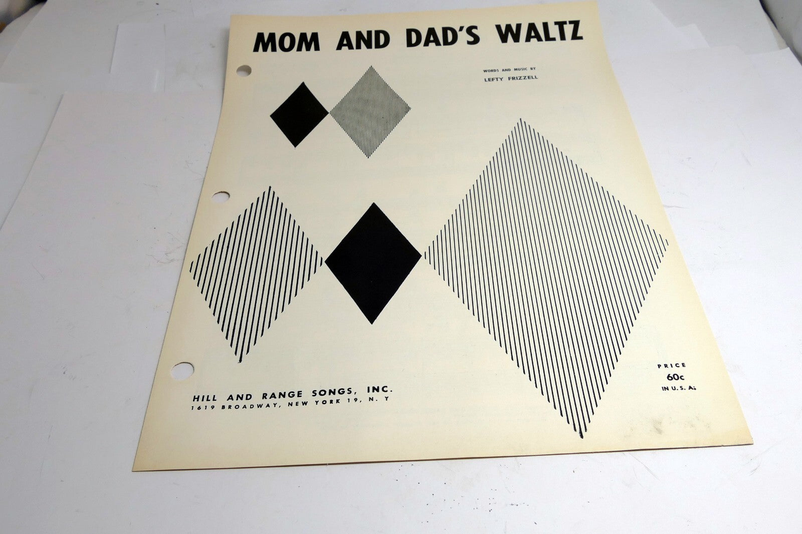 Mom And Dad's Waltz    1951 Sheet Music