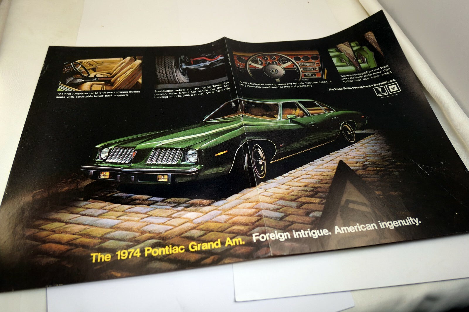 Pontiac 1974 Grand Am Car Magazine clippings advertisement ad