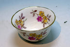 REGENCY ENGLISH BONE CHINA SUGAR BOWL Yellow and Pink