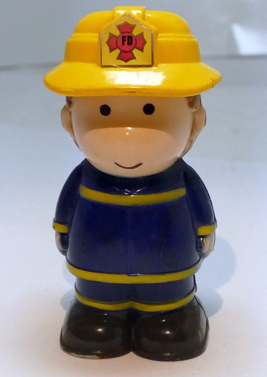 Kids firefighter figurine fd for rescue truck driver dolgen 3" tall