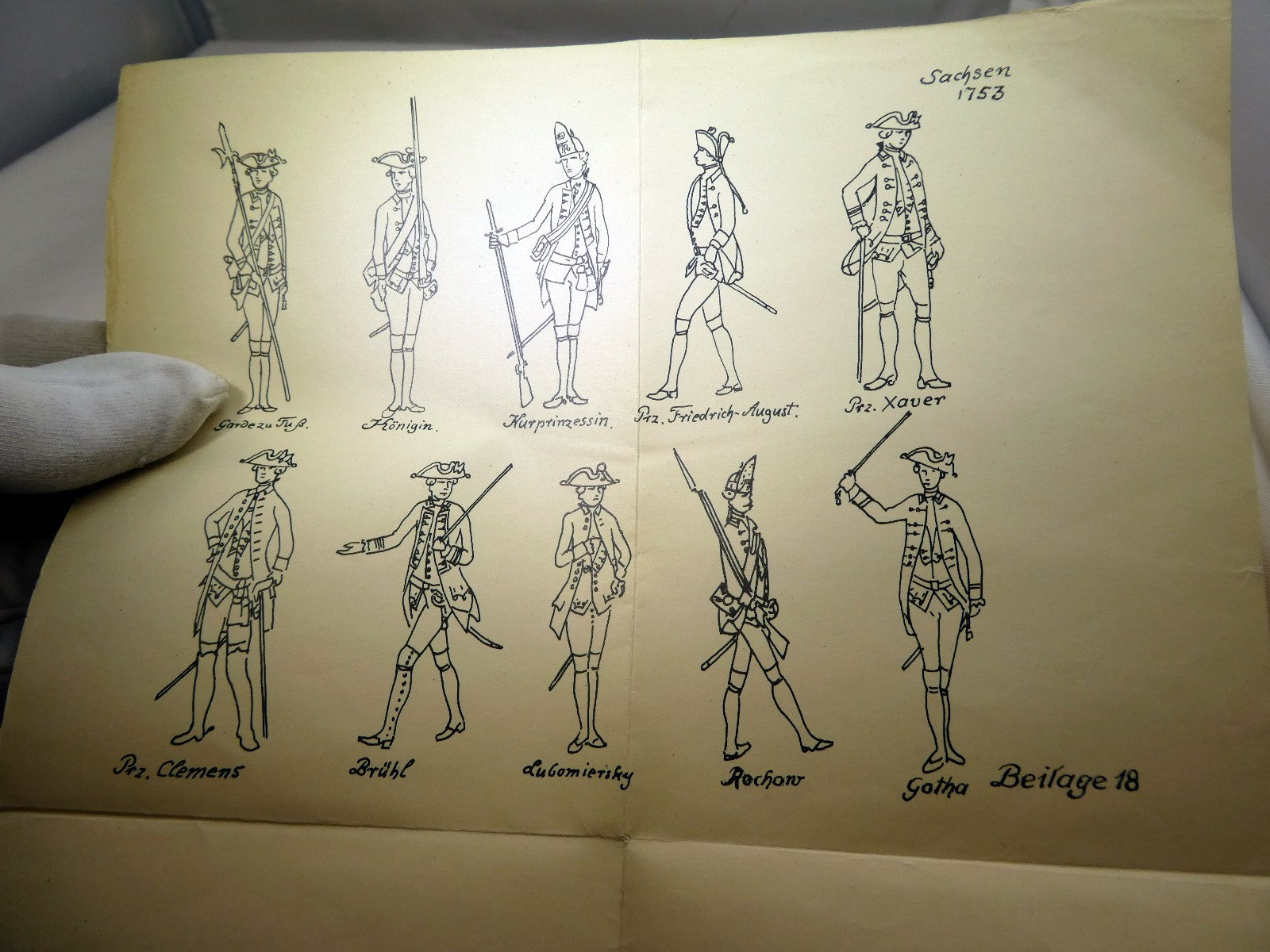 Sachsen 1753 offizier der reitenden artillerie 1804 uniform picture vintage
