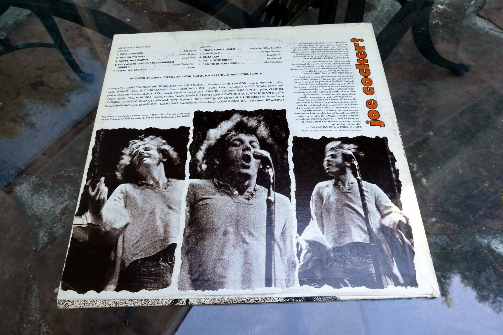 Joe Cocker Self Titled Record 33 RPM LP SP 4224 A&M 1969 VG
