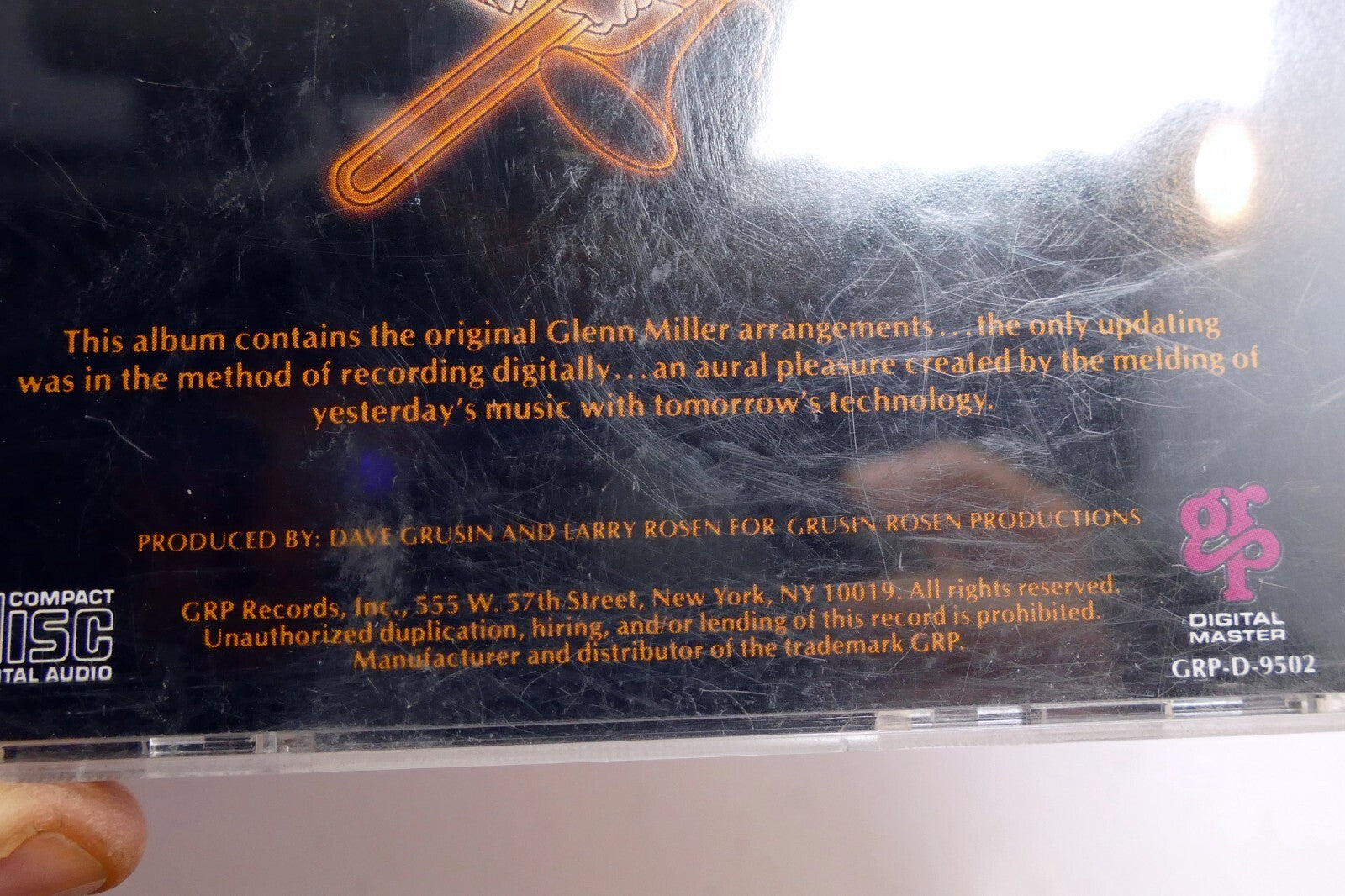 Cover ART Only In the Digital Mood  Glenn Miller Orchestra  ( NO CD included)