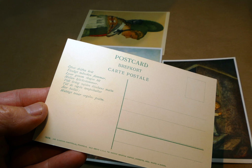 Germany Austria Unposted Postcard Lot pack of 5 People Landscapes painted 1960's