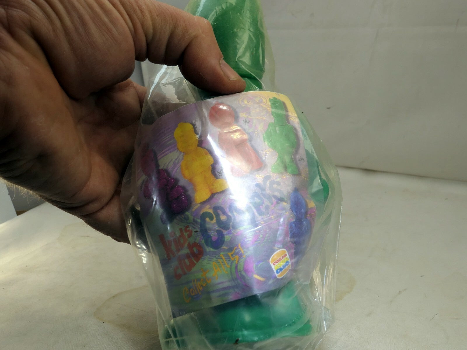 1995 BURGER KING KIDS CLUB COOLER “JAWS” Green Happy meal