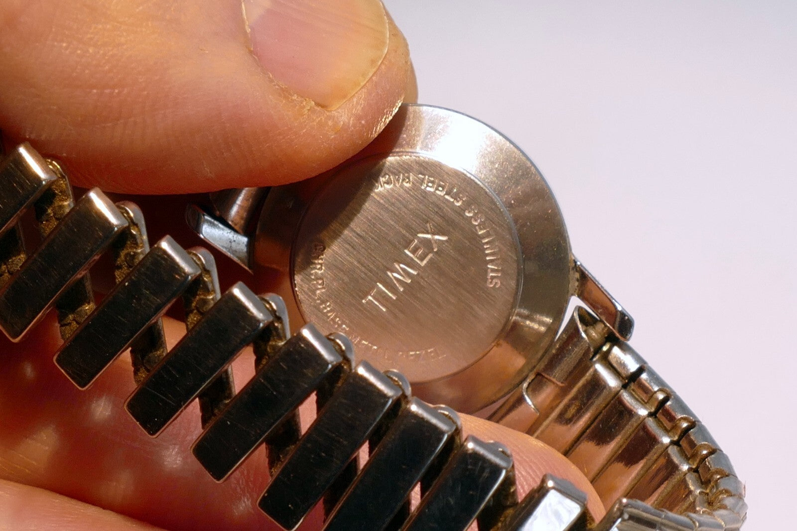 TIMEX LADIES WATCH WRISTWATCH Silver TONE - as found Untested  parts or repair