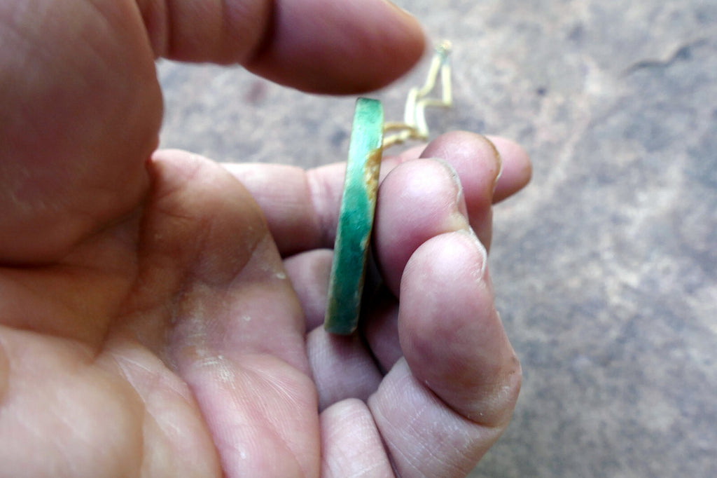 Eagle Pendant Necklace Native American south west USA stone etched