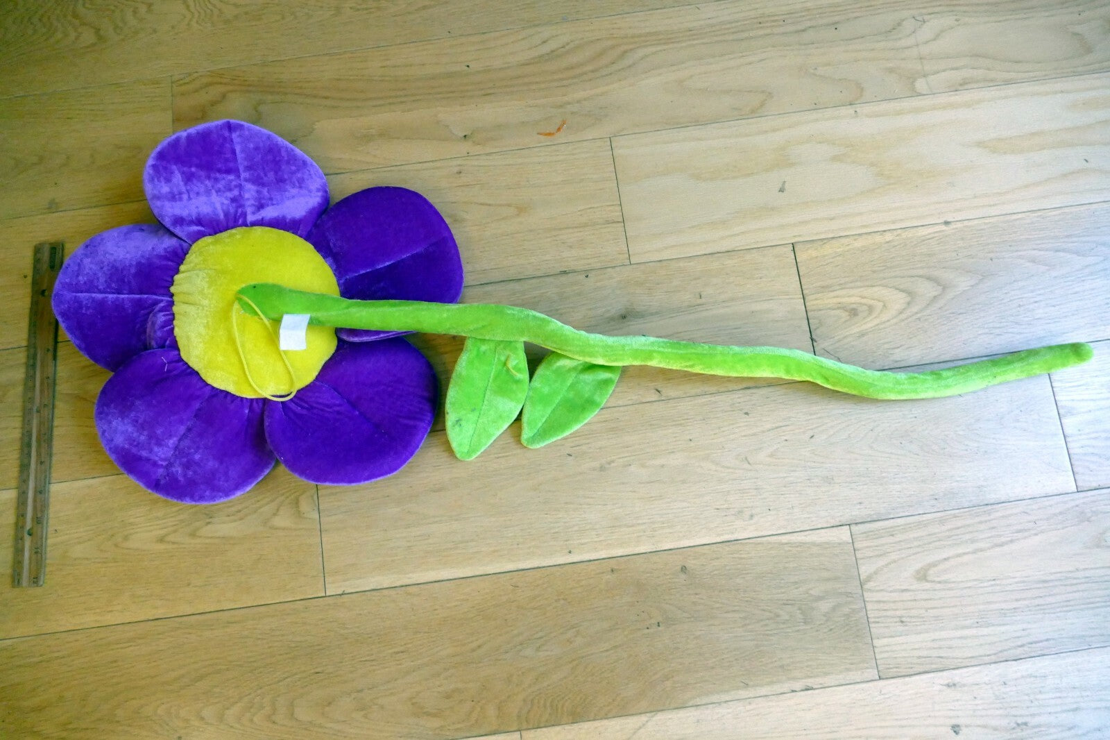 Large Smiling Sunflower Flower Soft Plush Stuffed Toy 34" long good day