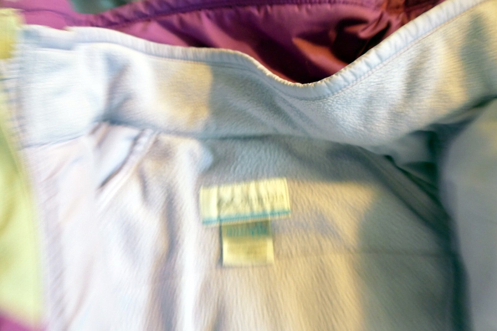 Columbia Girl's warm Zip Up Jacket Sz. M 10/12  Purple removable inner felt