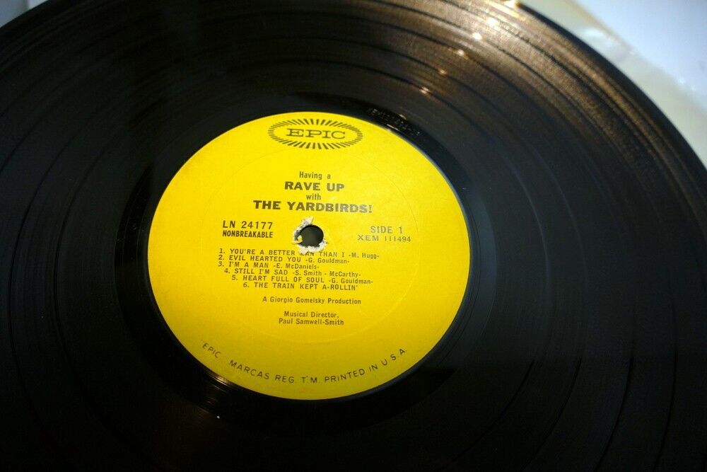 The Yardbirds – Having a RAVE UP with 60s LP LN24177 BN 26167 Epic Vinyl