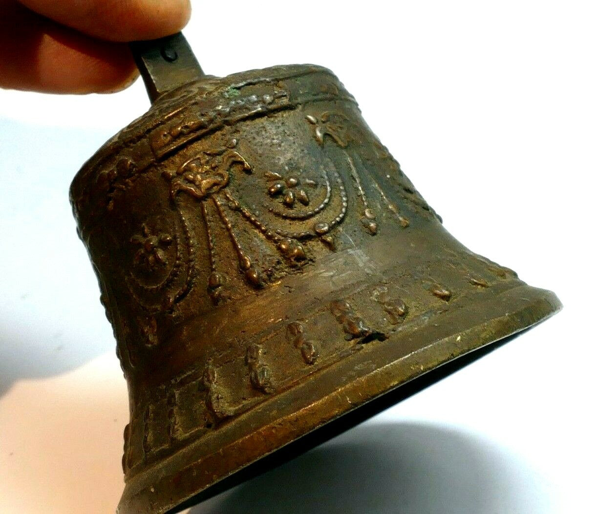 2" solid brass doorbell hanging entry made in china vintage ornate dynasty bell