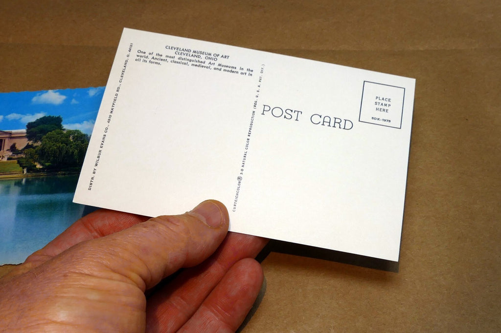 Unposted Postcard from Cleveland Ohio Museum of Art  1975