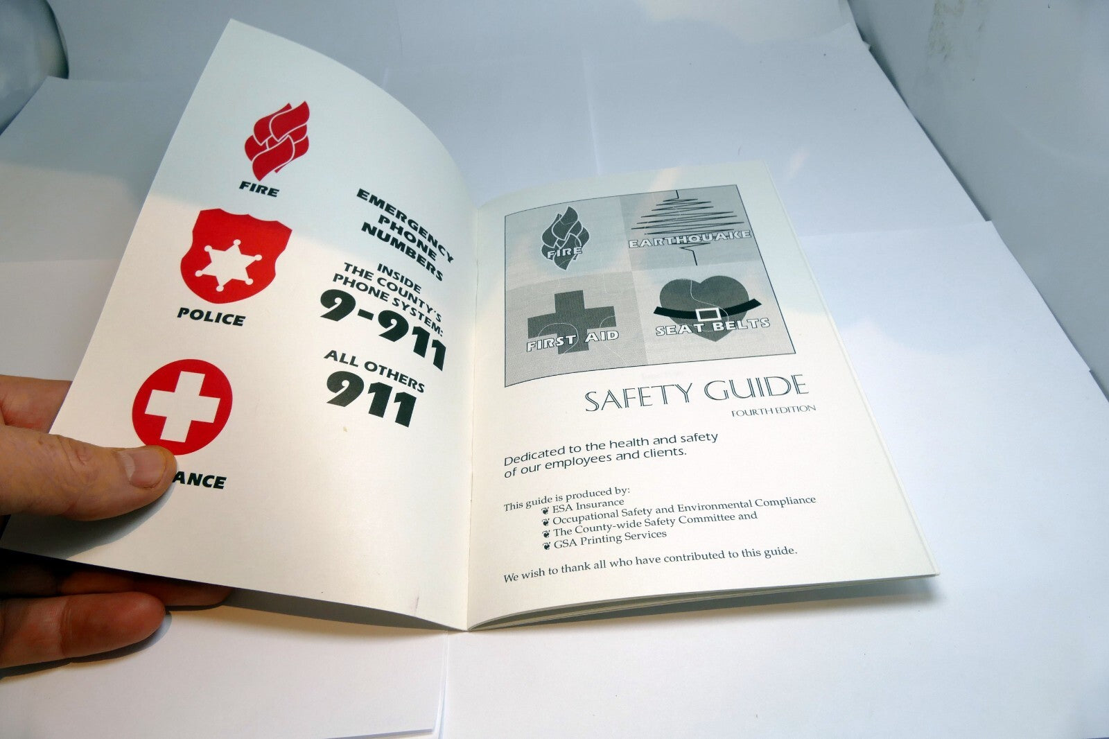 Home emergency preparedness guide HELP Fire First Aid Earthquake 1996
