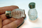 1oz set of two Clear Glass Salt & Pepper Shaker  USA