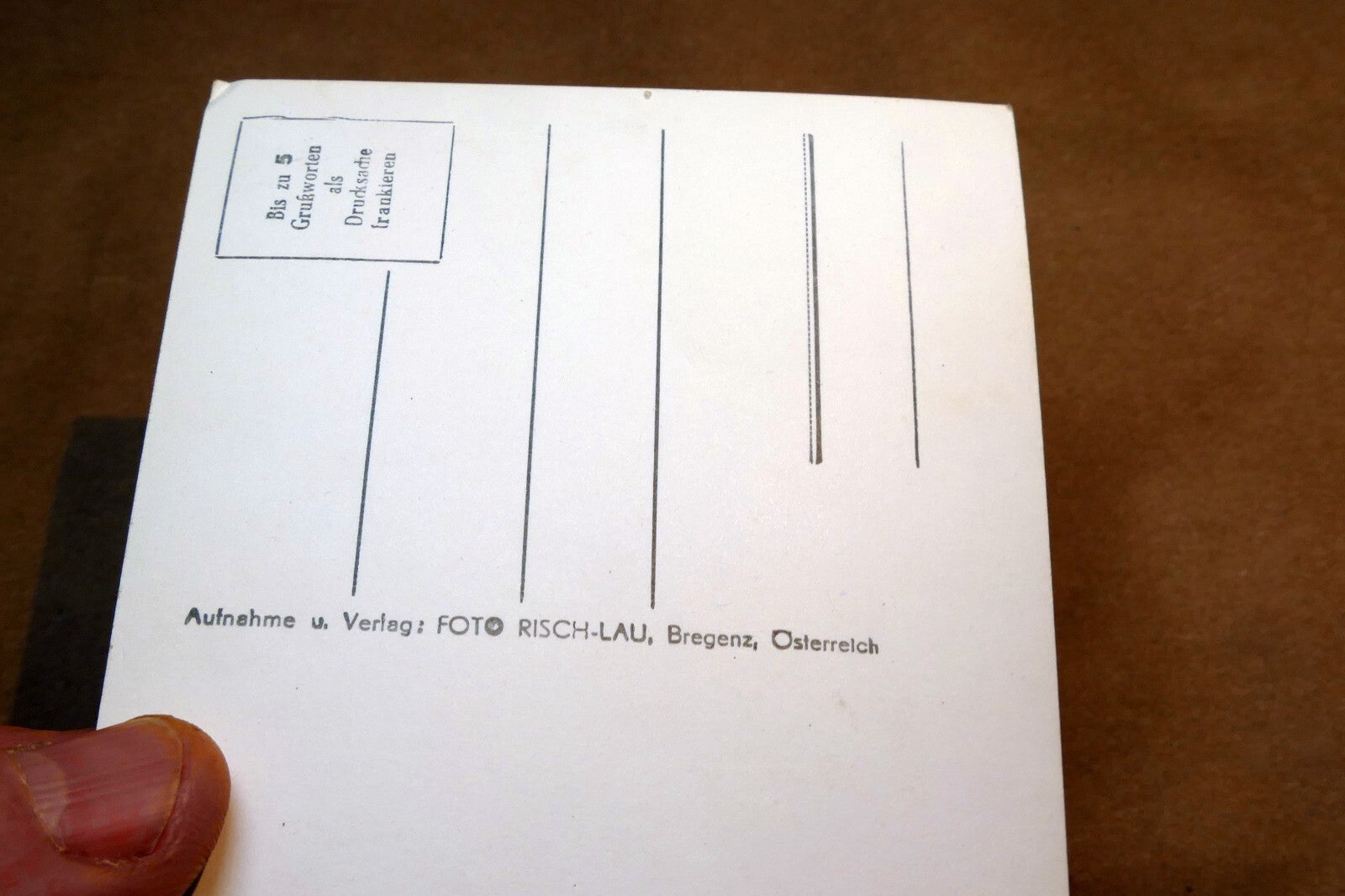 Landen A.A. Risch-Lau  Alps  Austria postcard 1940's  - unposted